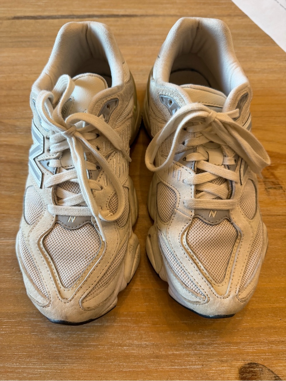 New Balance Women's Cream/Tan Athletic Sneakers